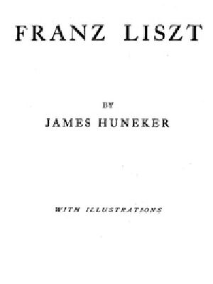 [Gutenberg 39754] • Franz Liszt